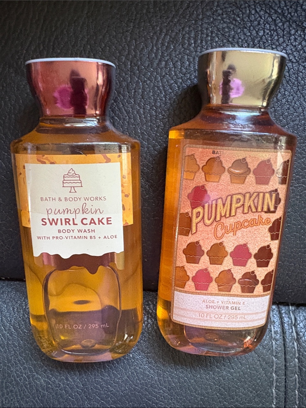 Bath and body works set in pumpkin swirl cake and pumpkin cupcake